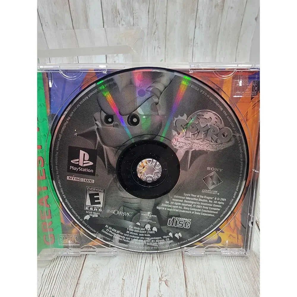 Spyro Year of the Dragon (PlayStation 1, 2000) Complete